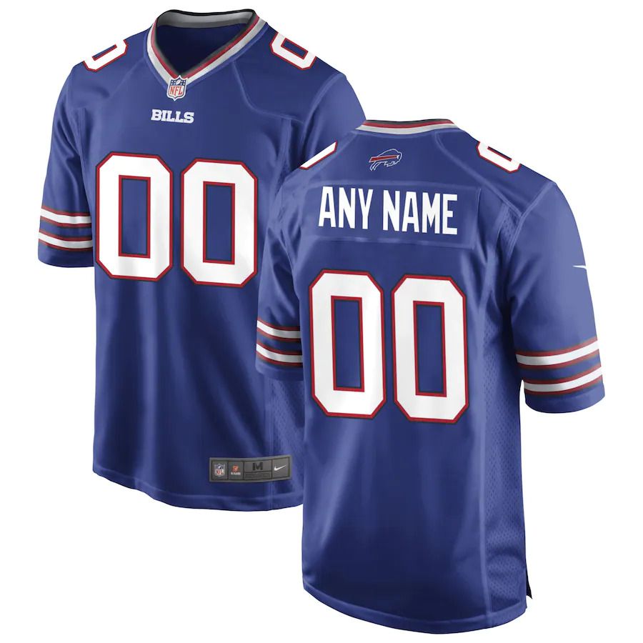 Men Buffalo Bills Nike Royal Custom Game NFL Jersey->customized nfl jersey->Custom Jersey